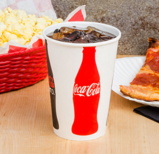Coke® 16-18 oz. Poly Paper Cold Cup - 1000/Case