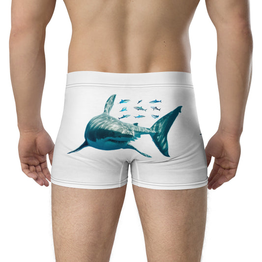 Beach Life Shark Attack 954 Signature white Boxer Briefs