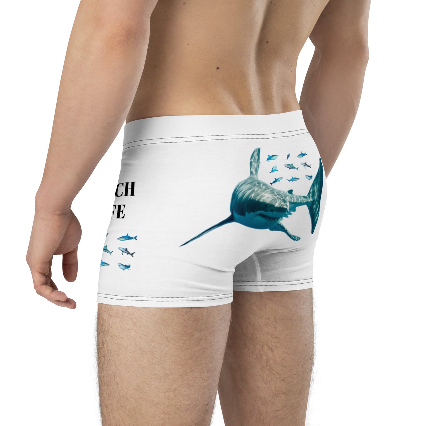 Beach Life Shark Attack 954 Signature white Boxer Briefs