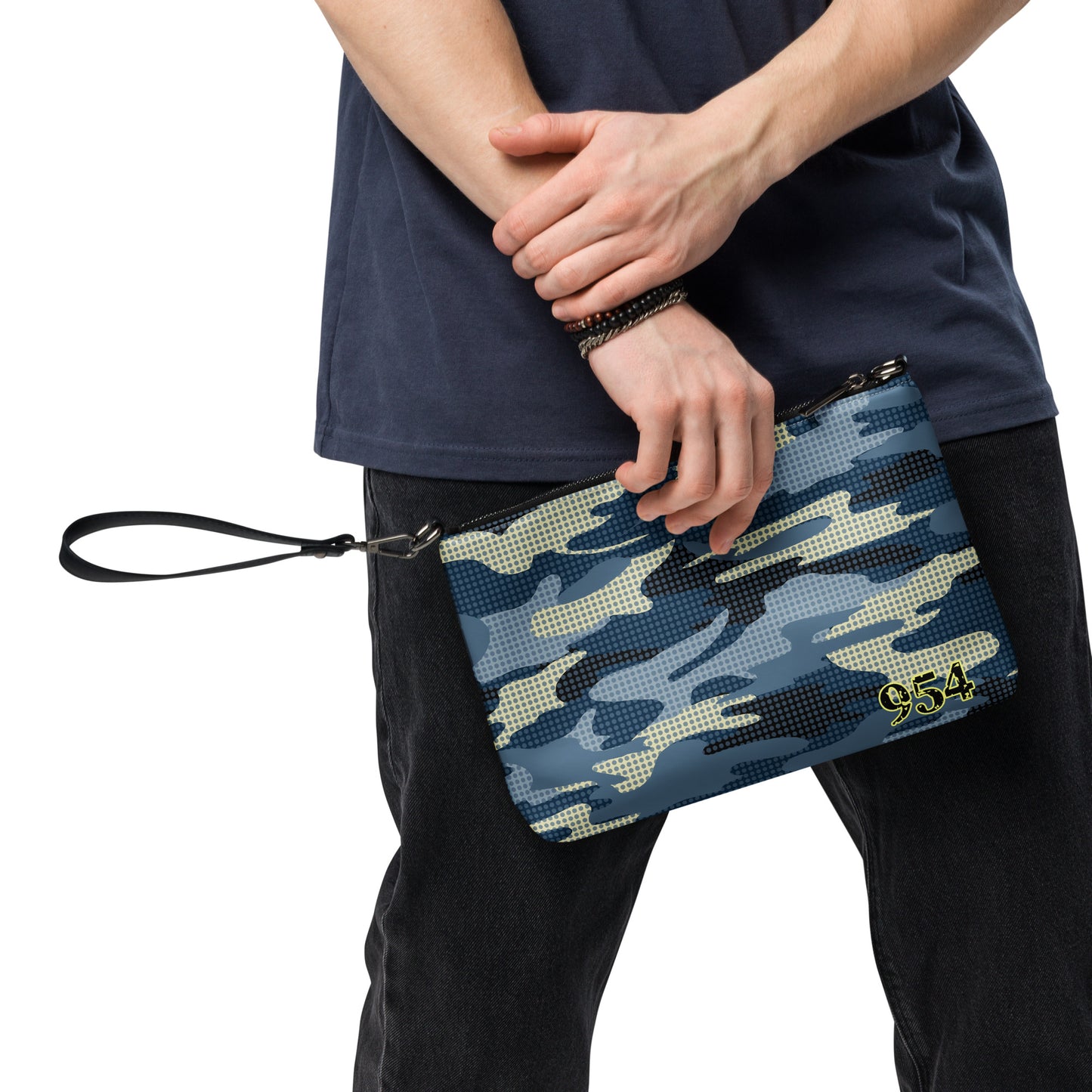 Blue Camo 954 Signature Crossbody bag