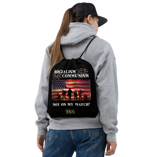 Defender of Freedom 954 Signature Drawstring bag