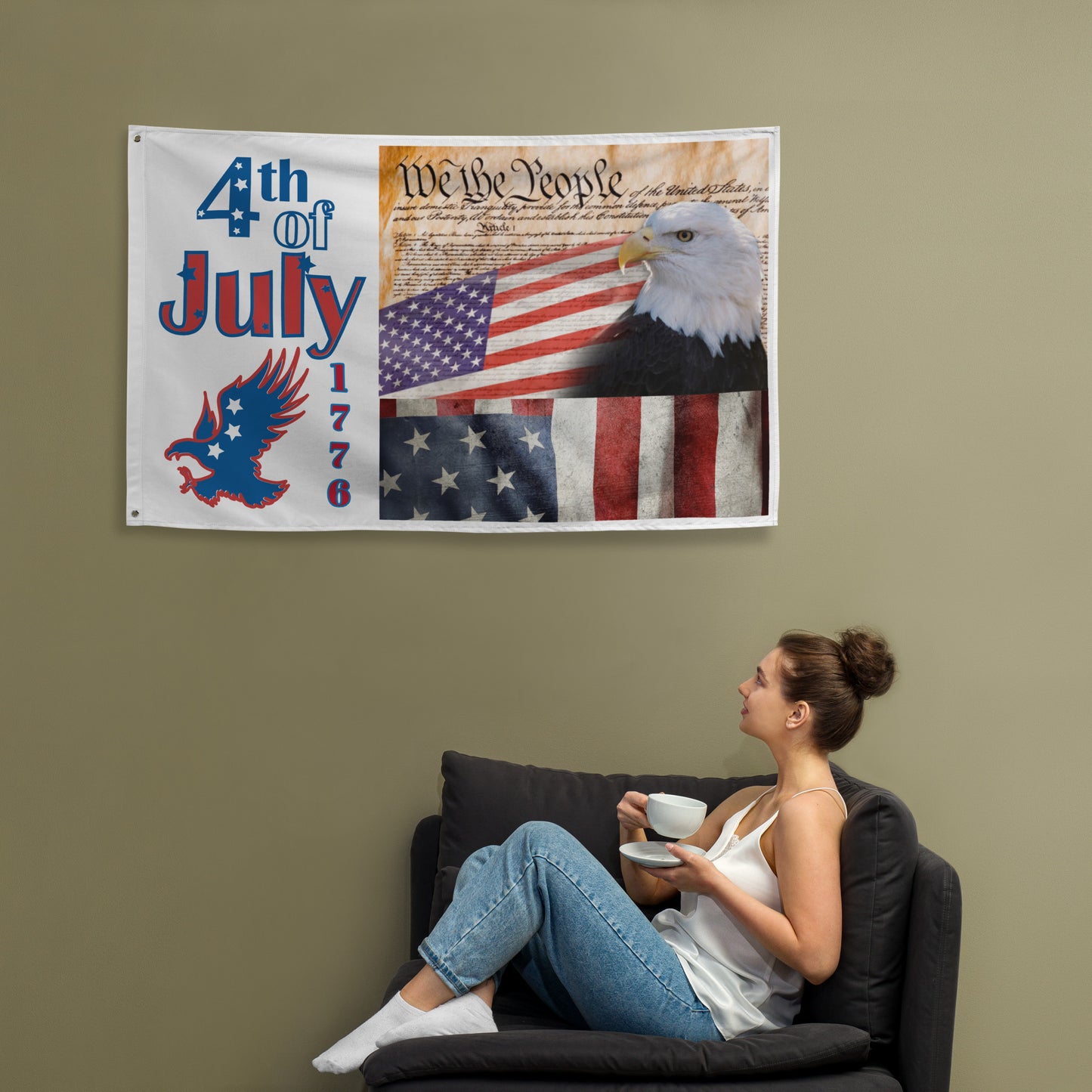 Declaration of Independence 954 Signature Flag