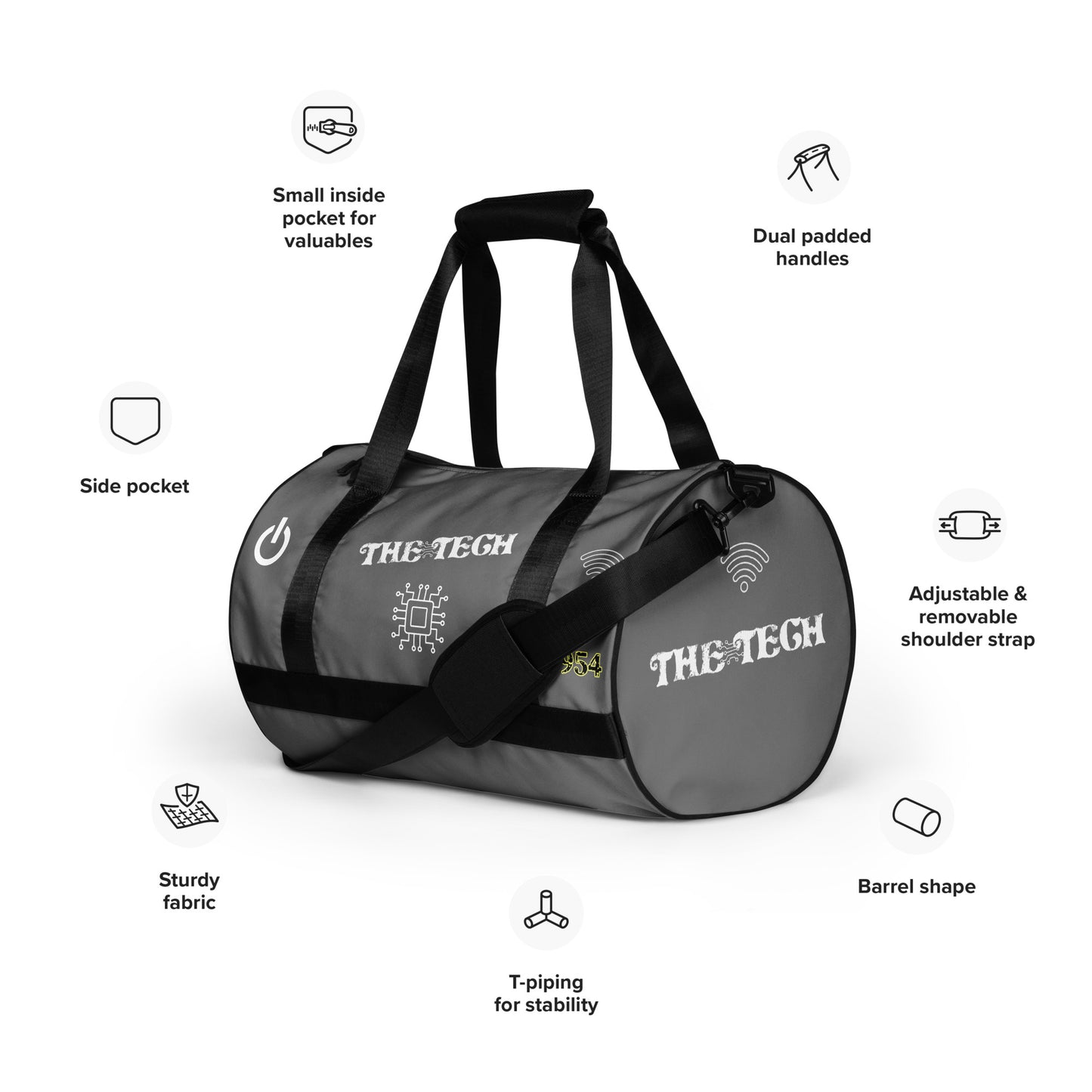 The Tech 954 Signature Grey Bag