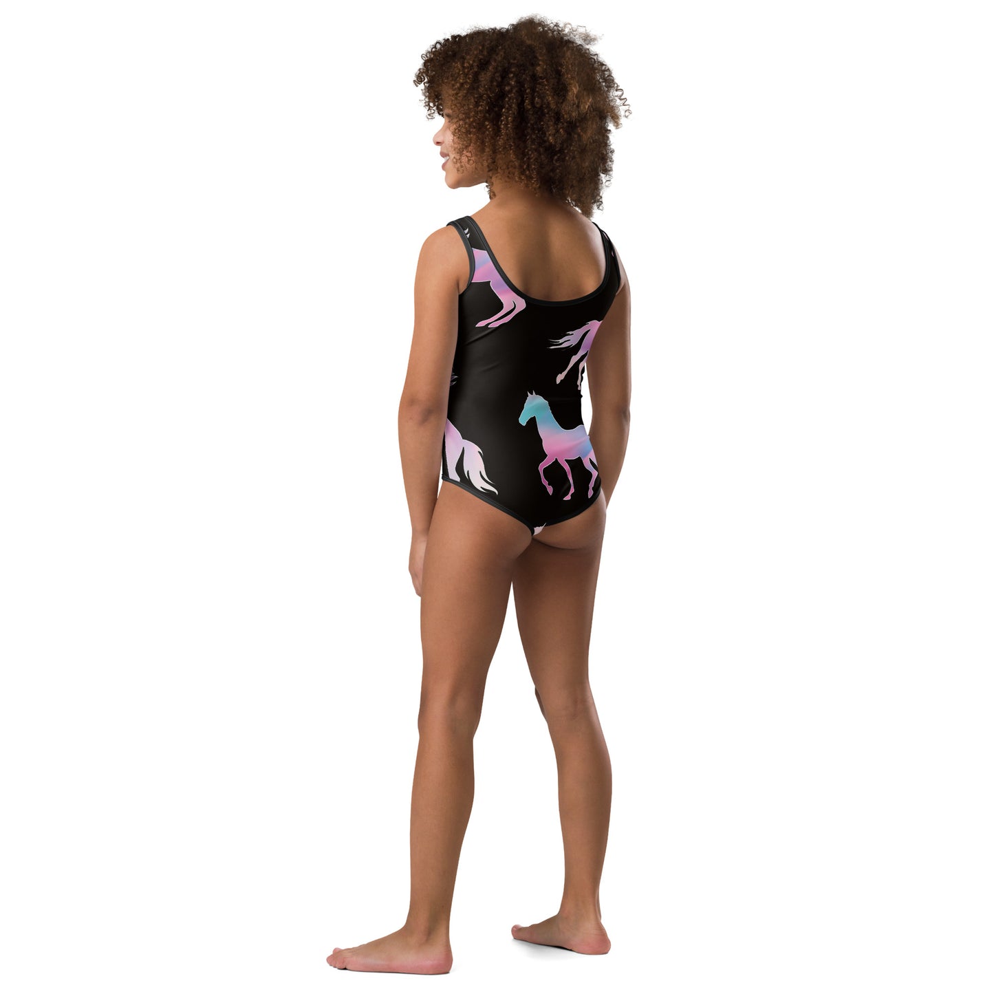 Horses 954 Signature Kids Swimsuit