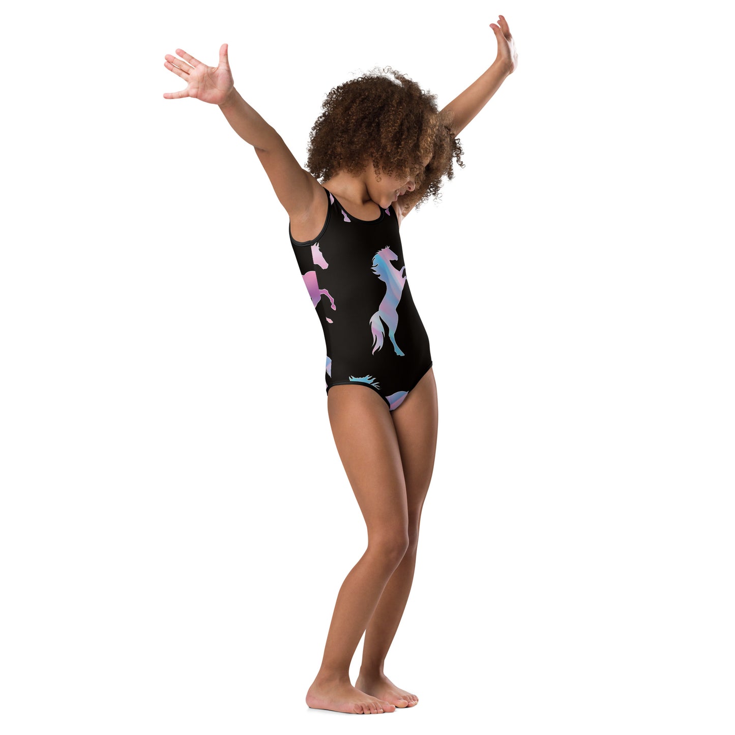Horses 954 Signature Kids Swimsuit