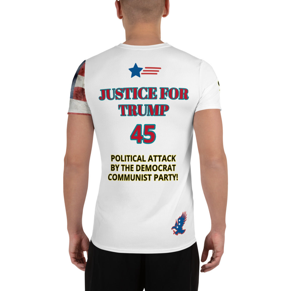 Trump Attactked 954 Signature Men's Athletic T-shirt