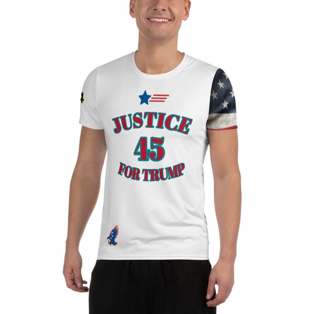 Trump Attactked 954 Signature Men's Athletic T-shirt