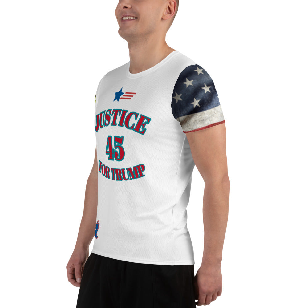 Trump Attactked 954 Signature Men's Athletic T-shirt
