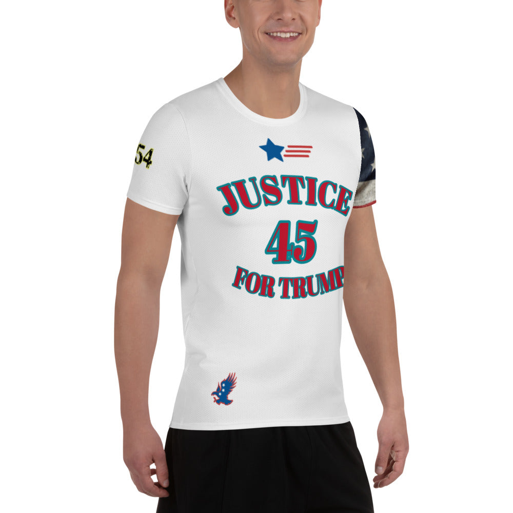 Trump Attactked 954 Signature Men's Athletic T-shirt