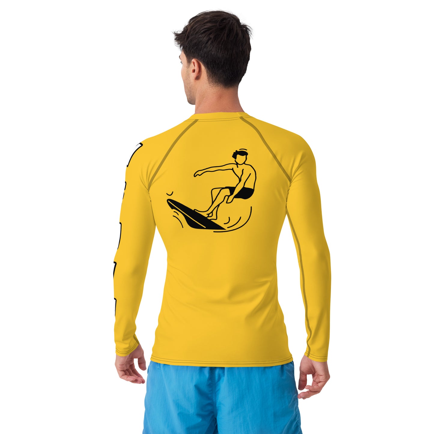 Yellow 954 Signature Men's Rash Guard