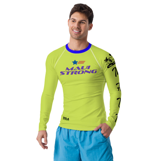 Maui Strong 954 Mission Rescue Men's Rash Guard
