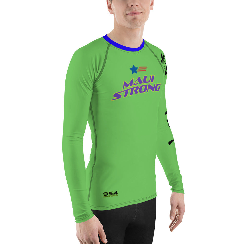 Maui Strong 954 Mission Rescue Men's Rash Guard