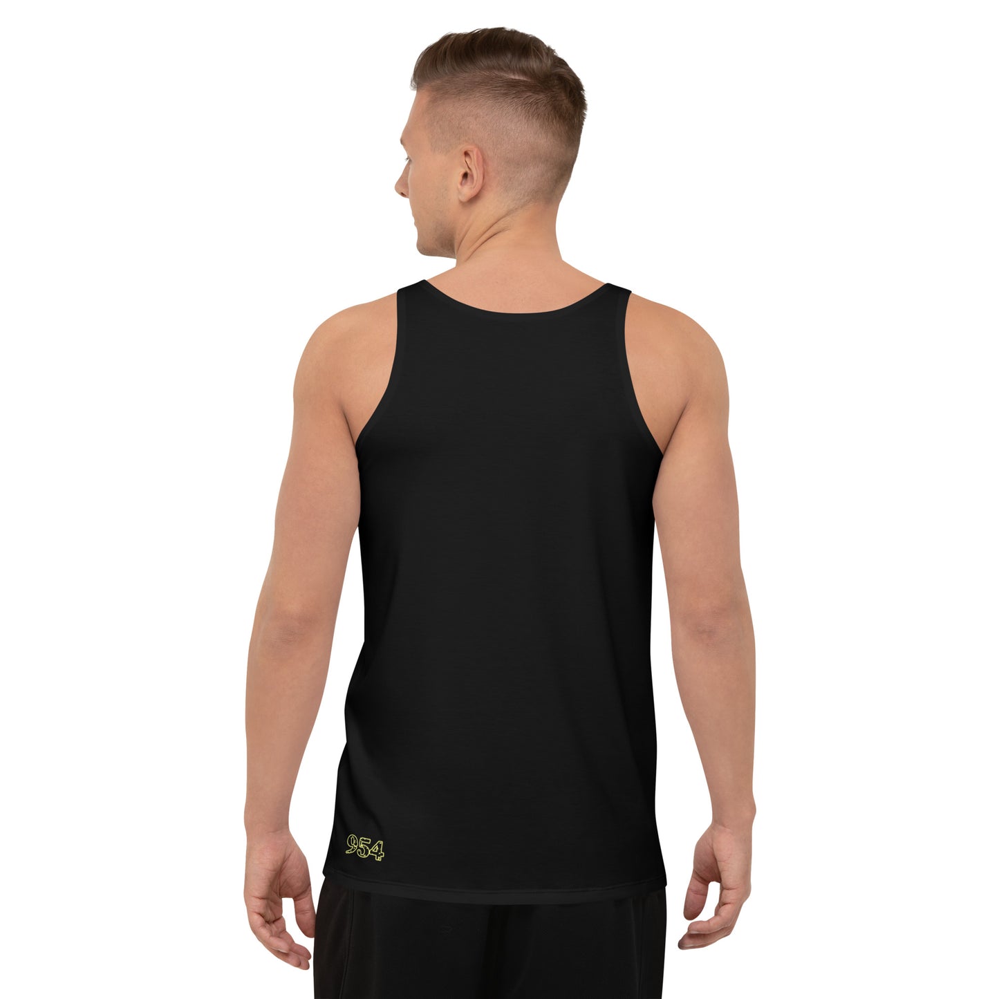Black 954 Signature Unisex Tank Top
