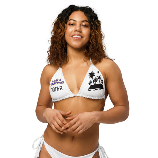 Maui Strong 954 Mission Rescue Hawaiian string bikini top