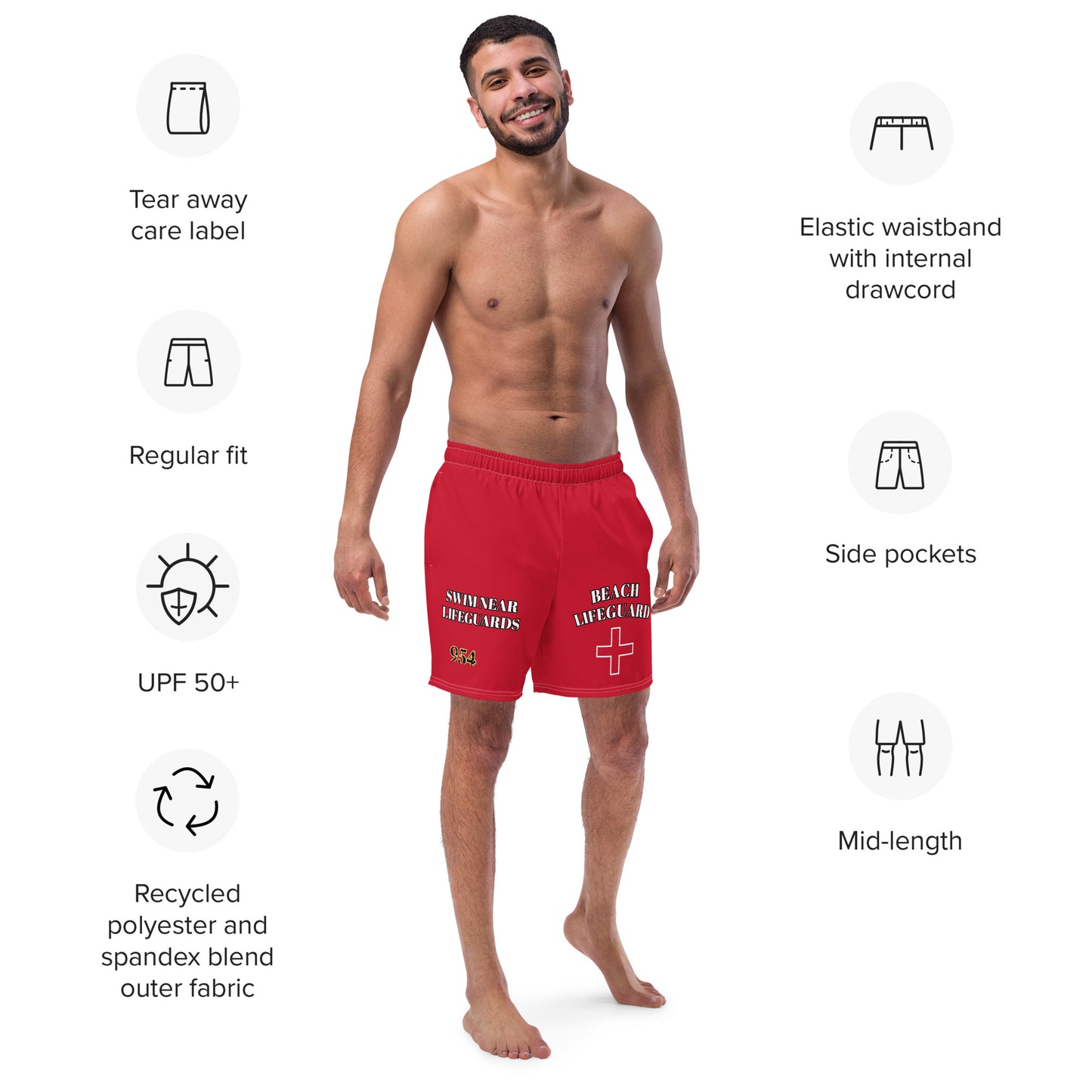 Lifeguard 954 Signature Men's swim trunks