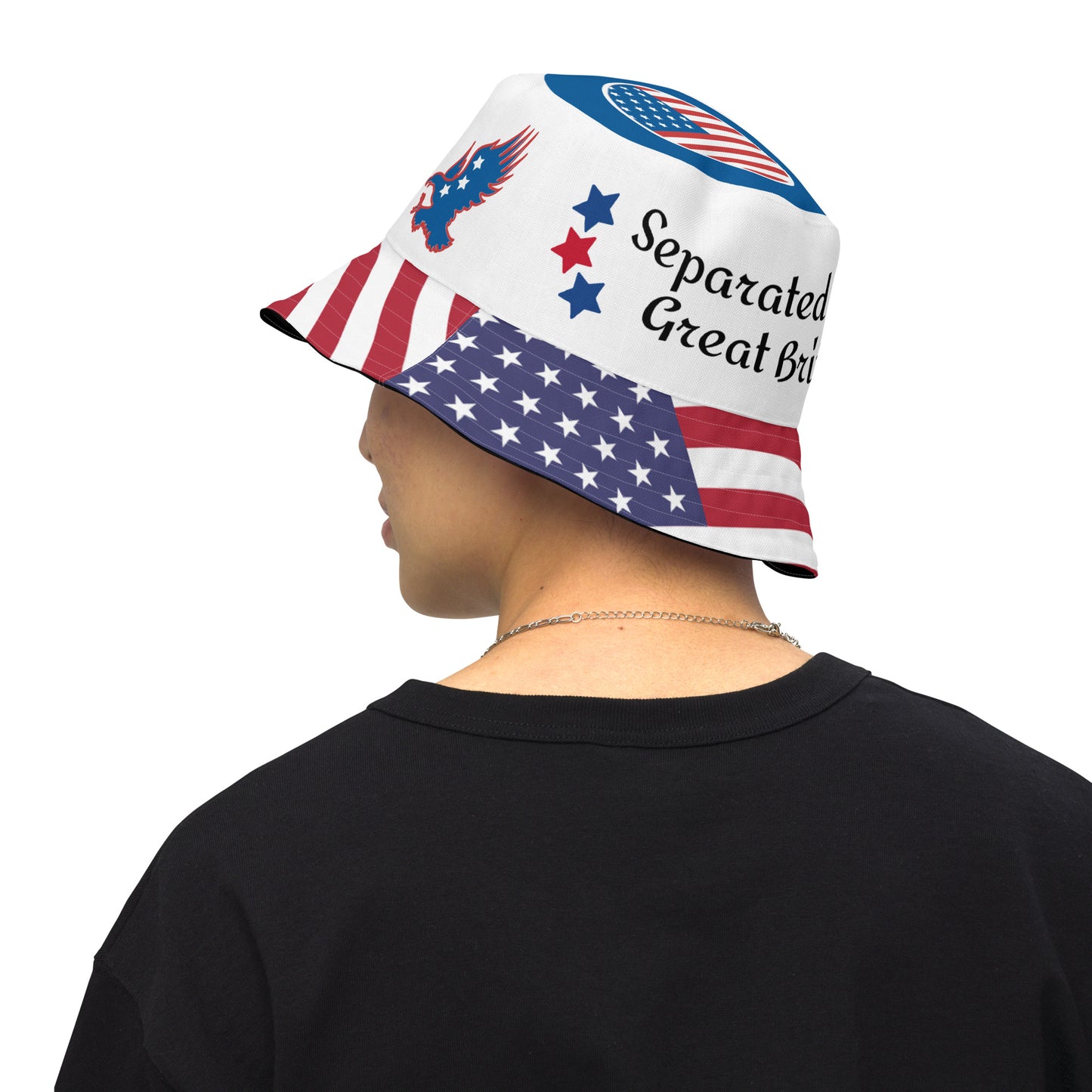 July 4th 954 Signature Reversible Black bucket hat