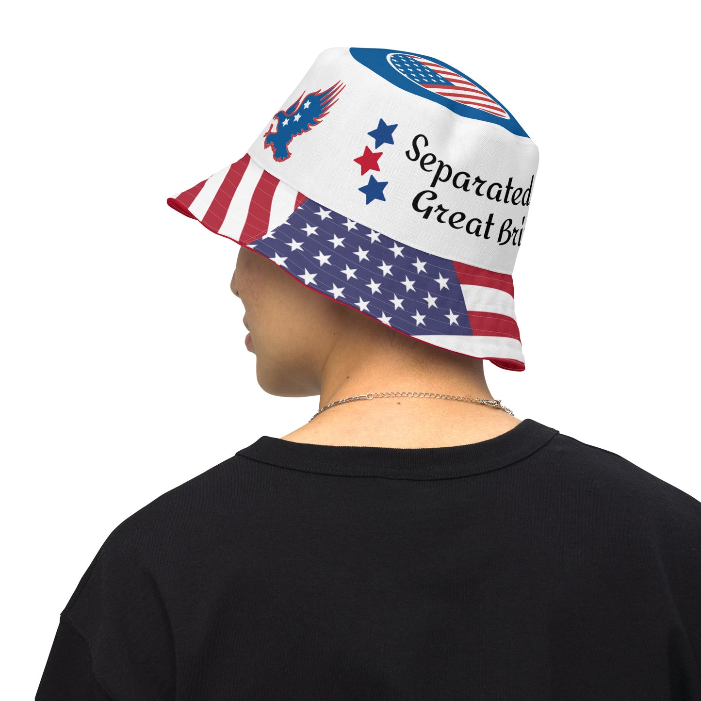 July 4th 954 Signature Reversible RED bucket hat