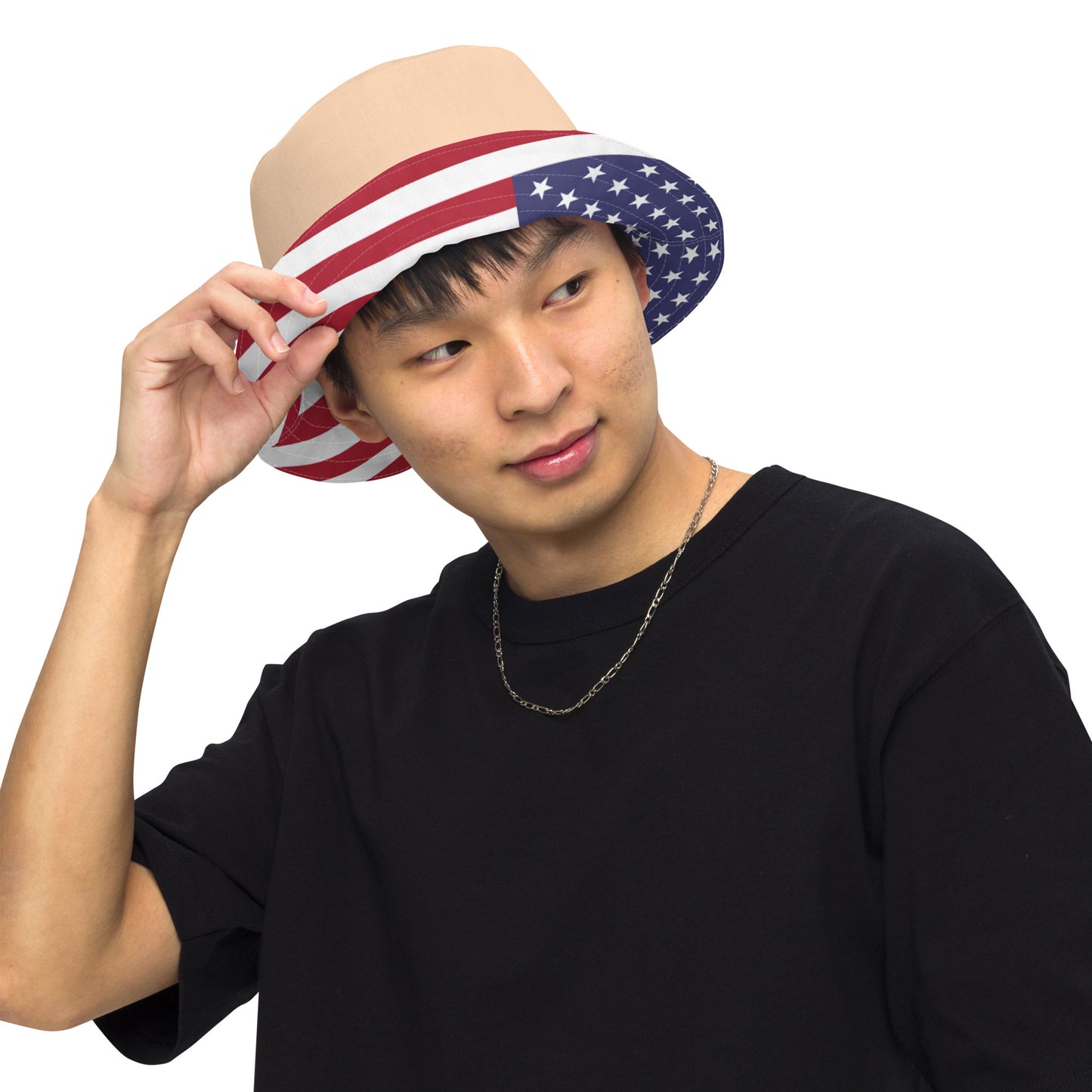 July 4th 954 Signature Reversible Sandy bucket hat