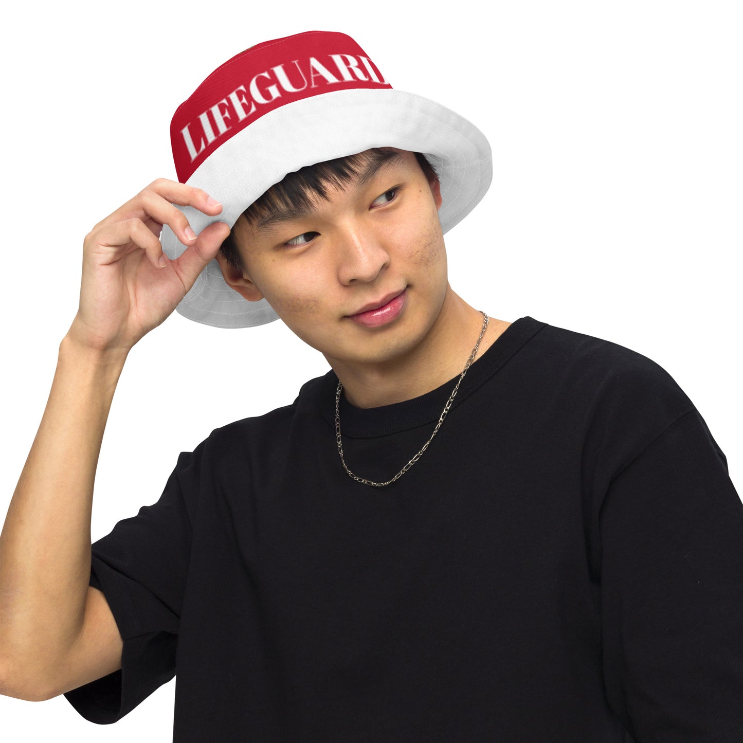Lifeguard 954 Signature Reversible White bucket hat