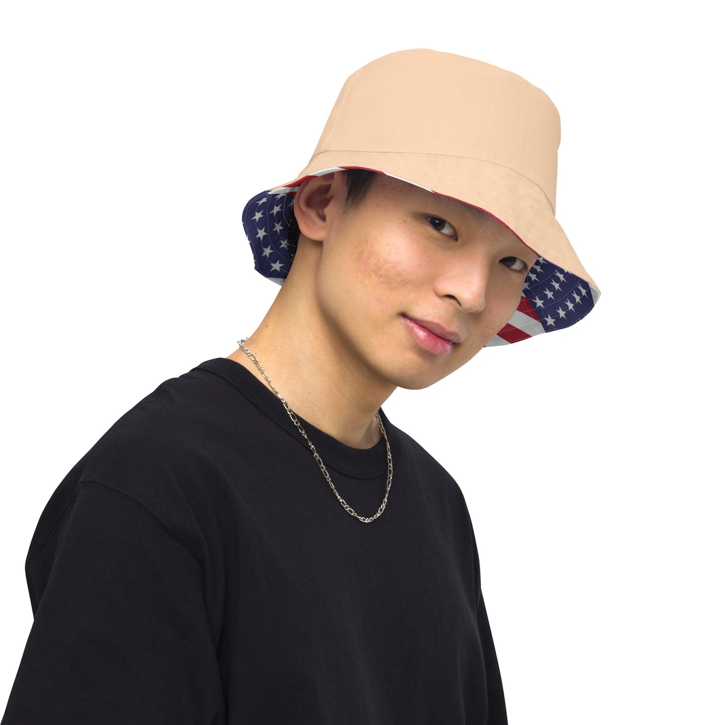 July 4th 954 Signature Reversible Sandy bucket hat