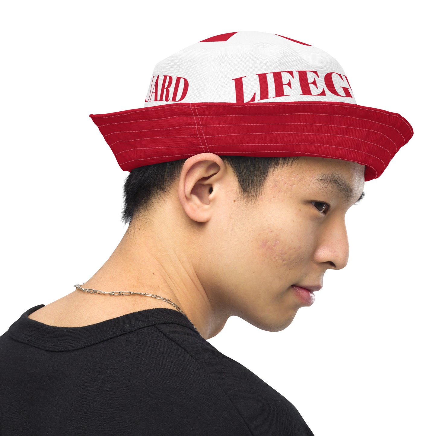 Lifeguard 954 Signature Reversible White bucket hat