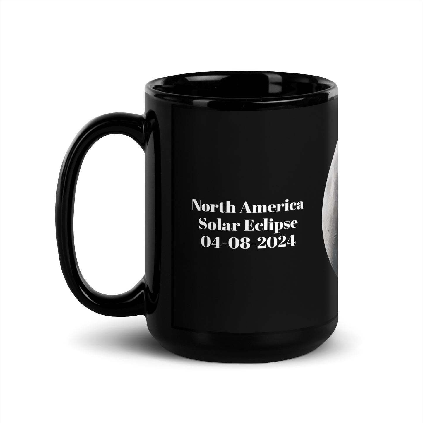 North America Eclipse 2024 954 Signature Black Glossy Mug