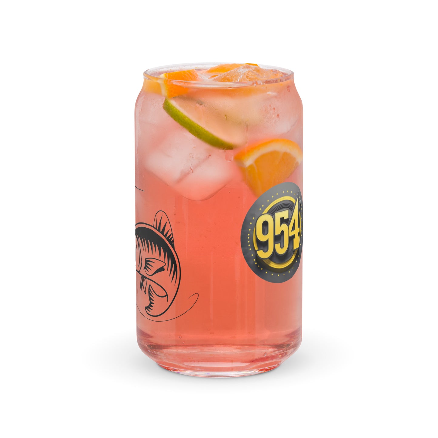 Fisherman & Fish 954 Signature Can-shaped glass
