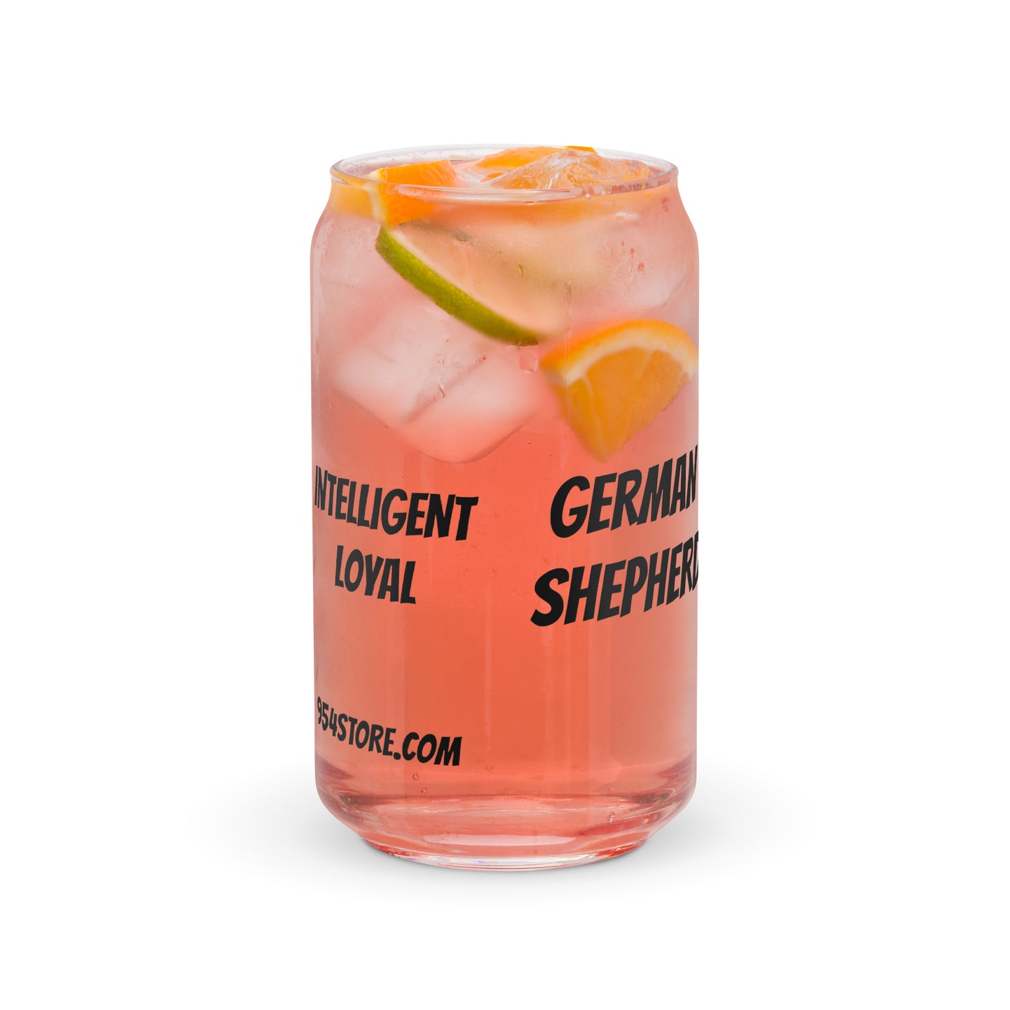 German Shepherd 954 Signature Can-shaped glass