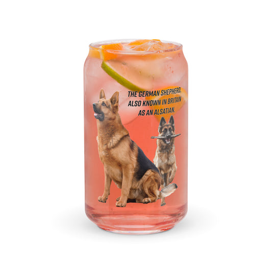 German Shepherd 954 Signature Can-shaped glass
