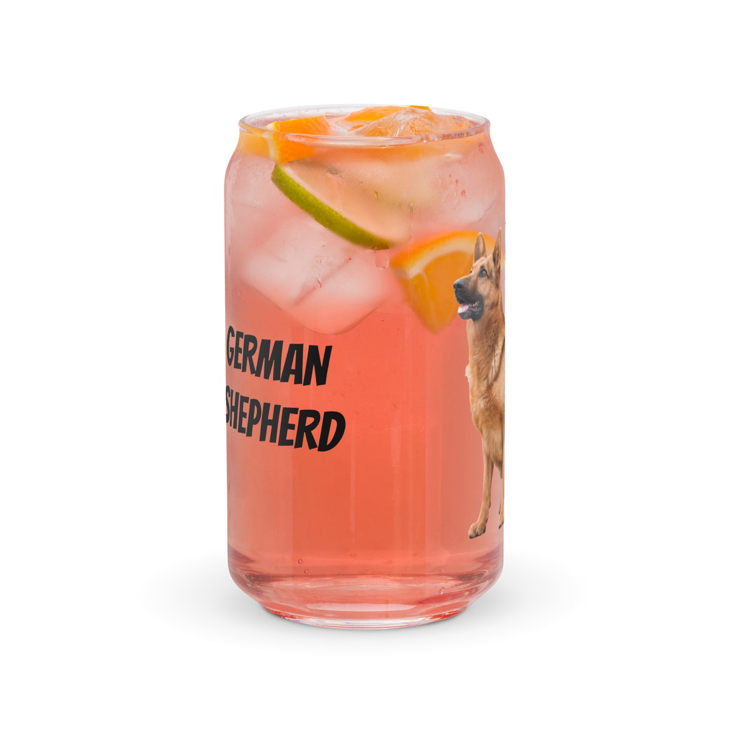 German Shepherd 954 Signature Can-shaped glass