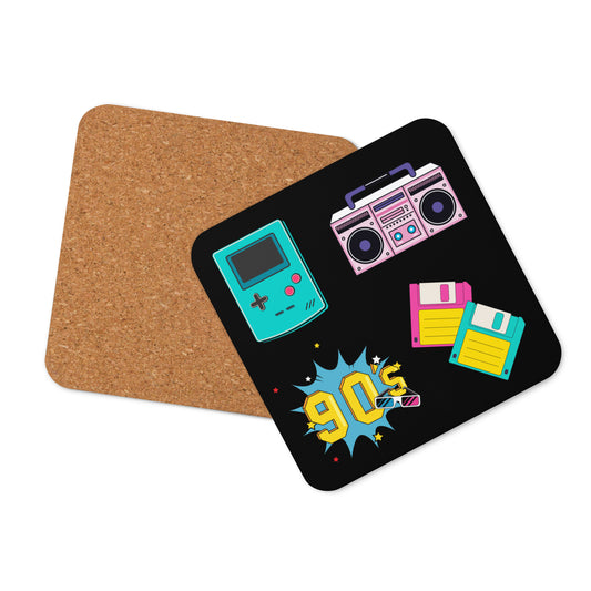 90s RETRO 954 Cork-back coaster