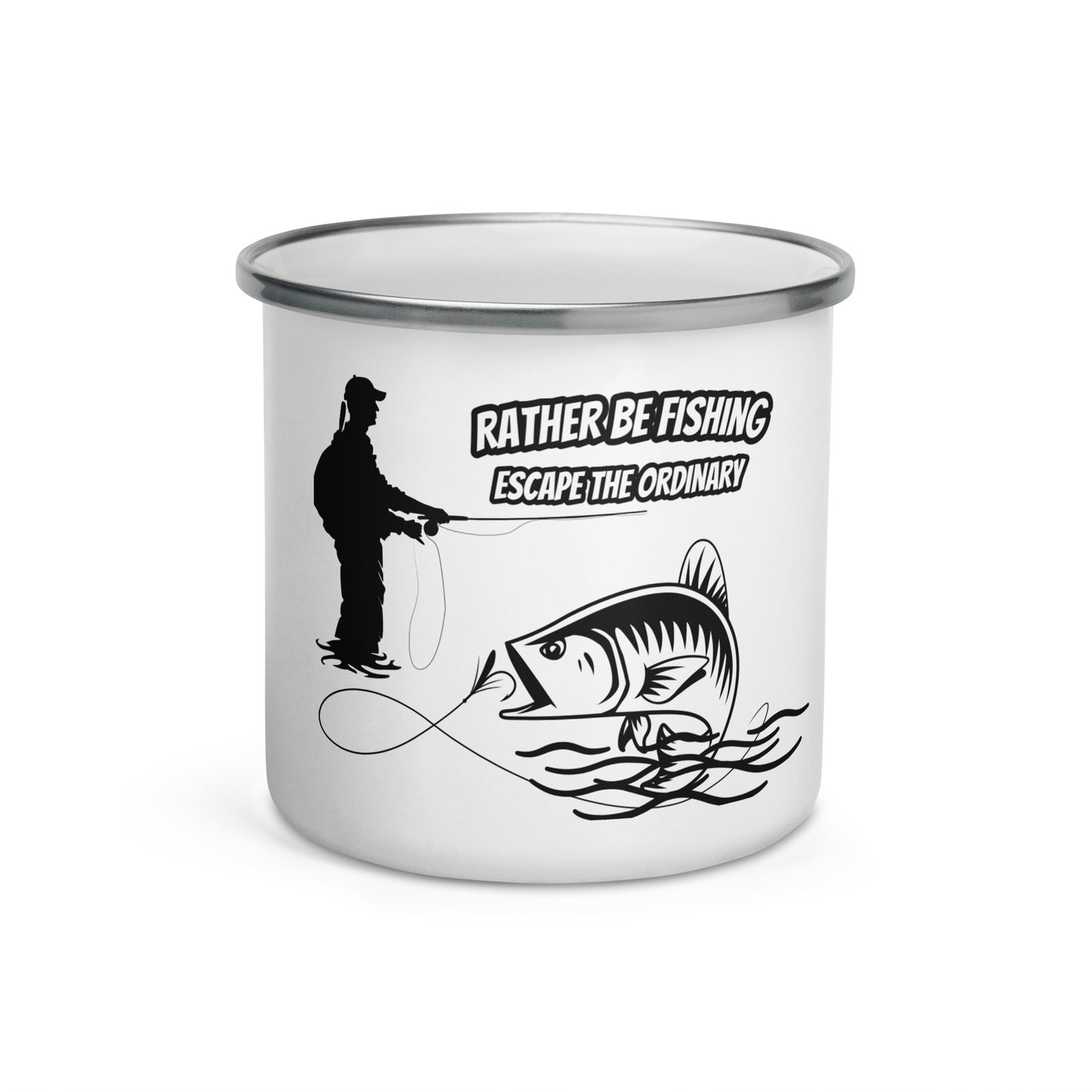 Rather be Fishing 954 Signature Enamel Mug