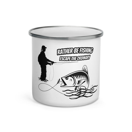 Rather be Fishing 954 Signature Enamel Mug