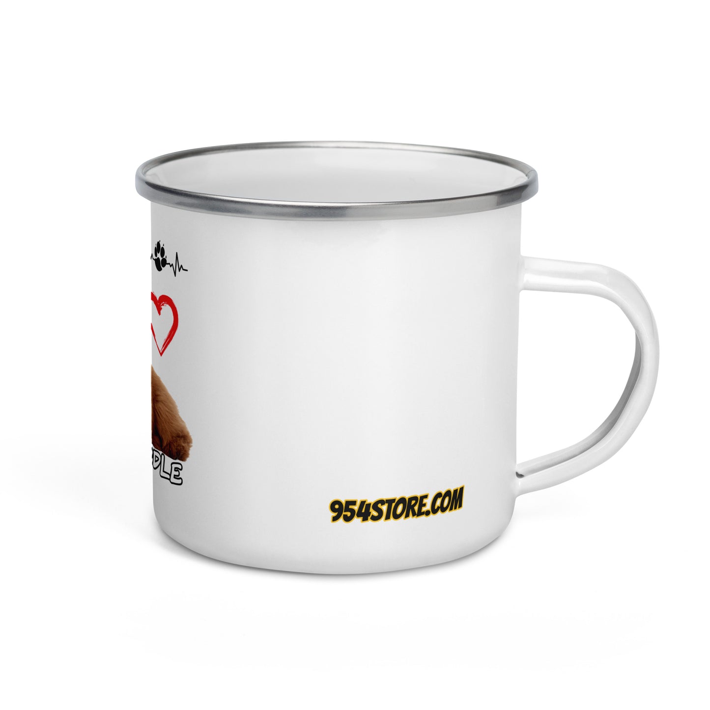 Labradoodle 954 Signature Enamel Mug