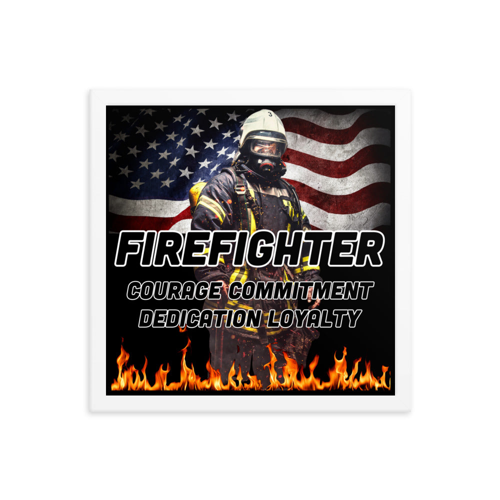 Firefighter 954 Framed poster