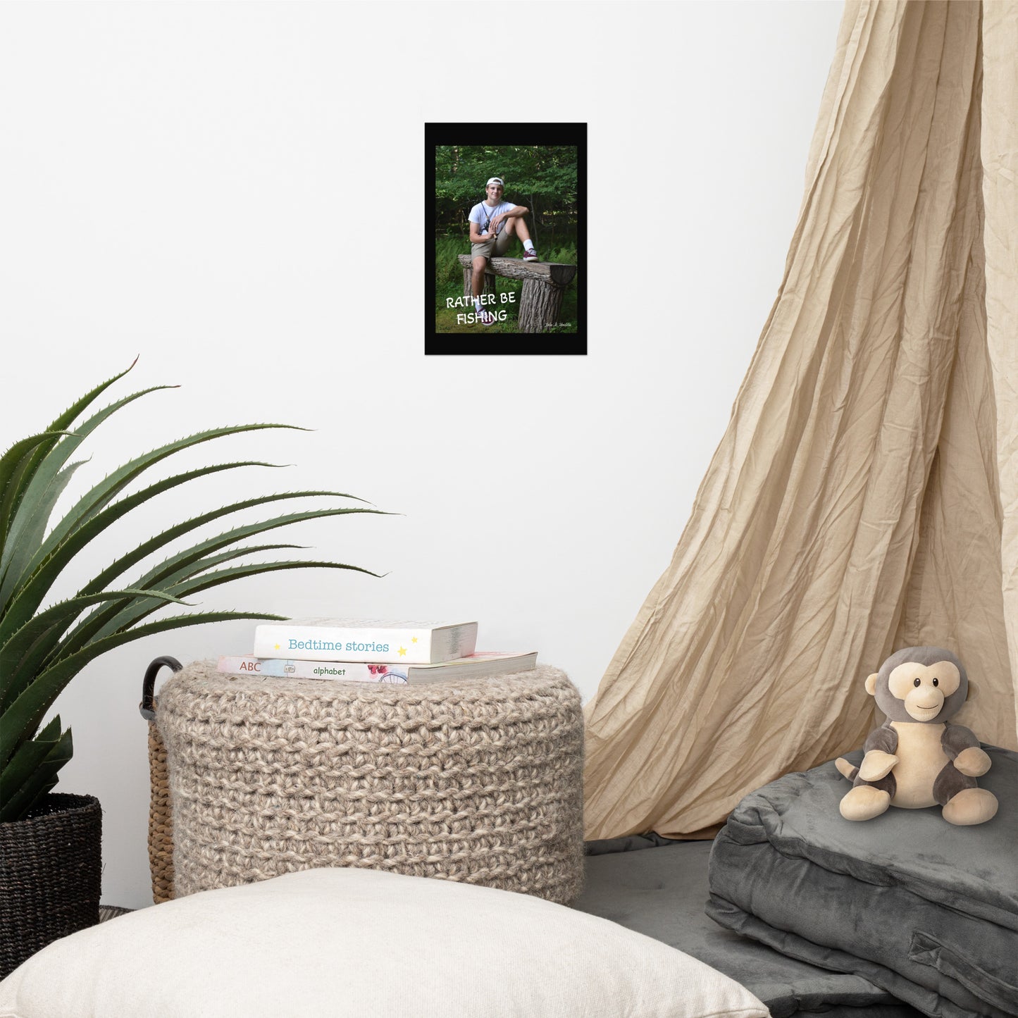 Rather Be Fising 954 Signature Poster