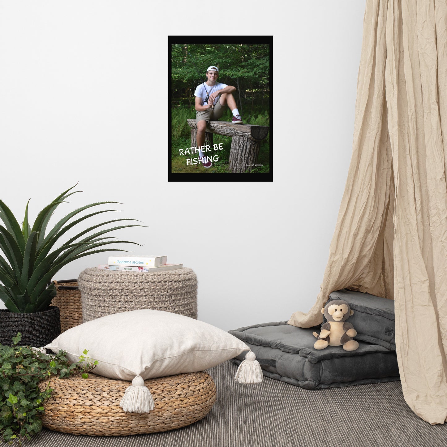 Rather Be Fising 954 Signature Poster