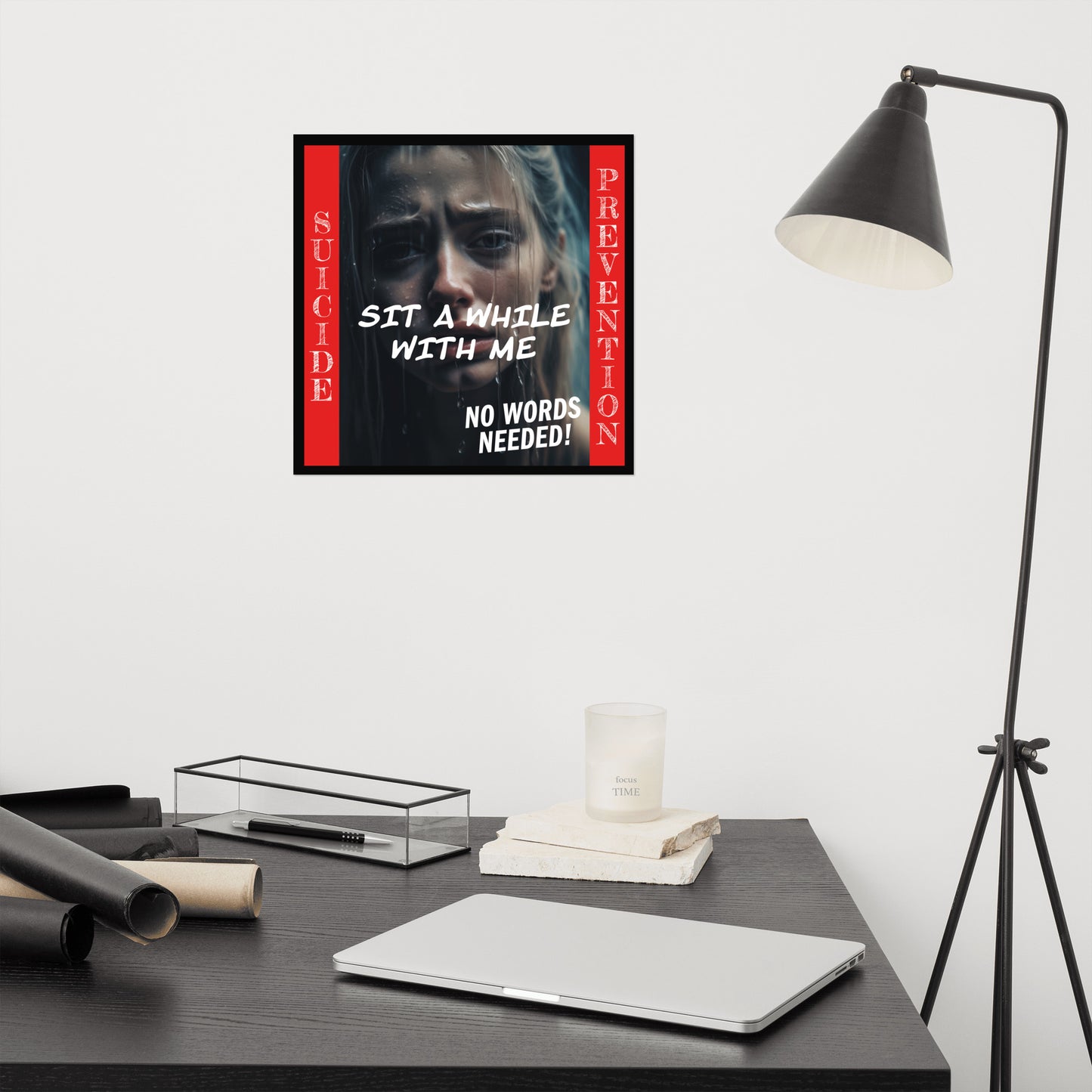 Sit a while with me 954 signature Poster