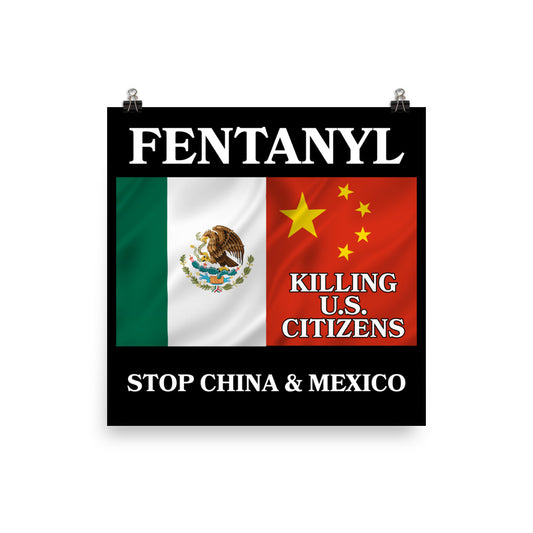 Stop Fenanyl 954 Signature Poster
