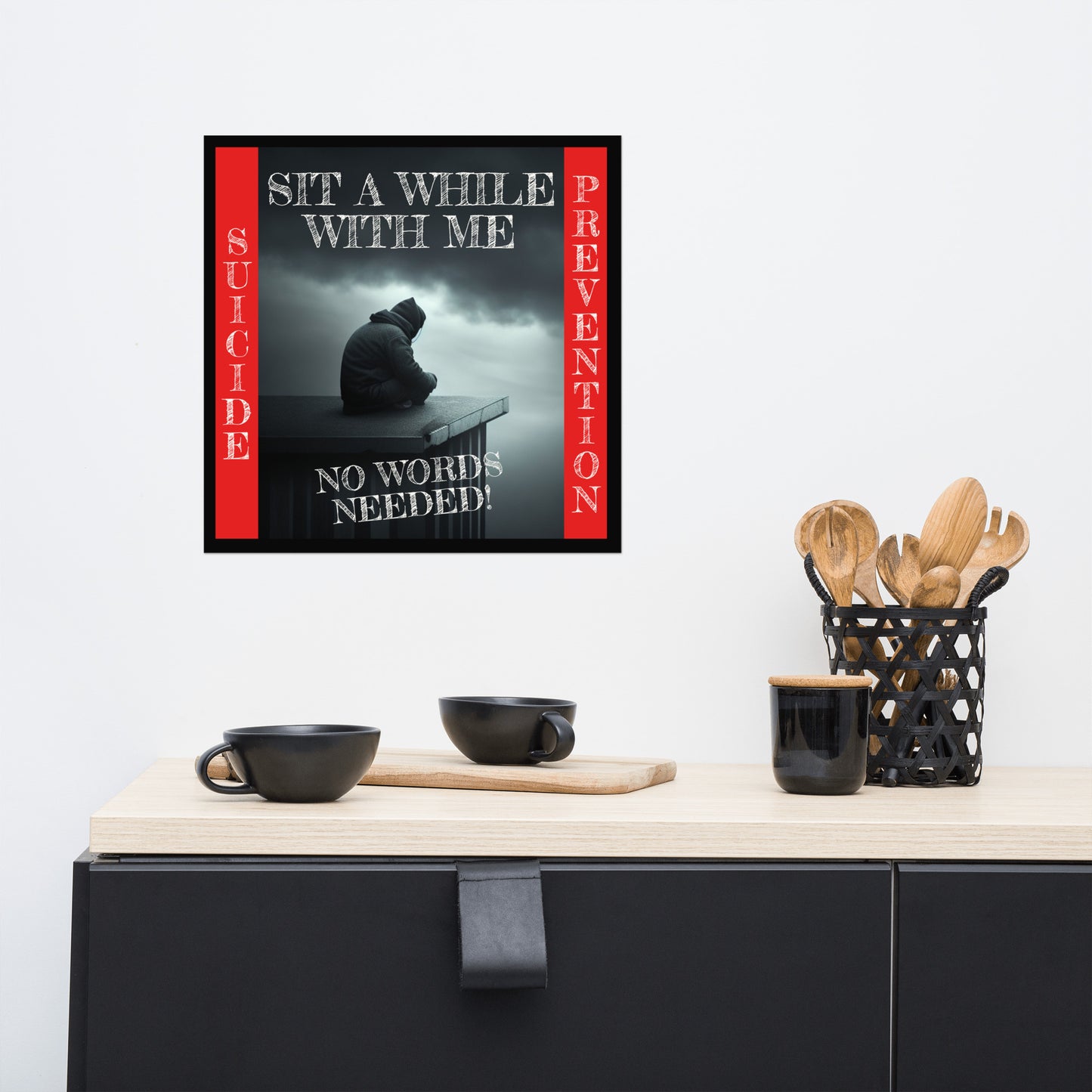 Sit a while with me 954 Signature Poster