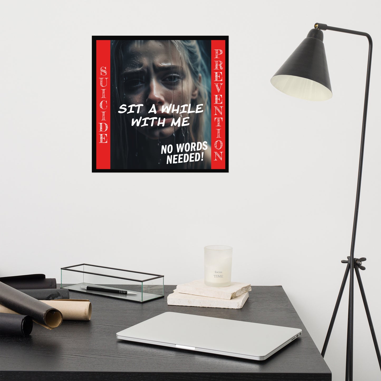 Sit a while with me 954 signature Poster