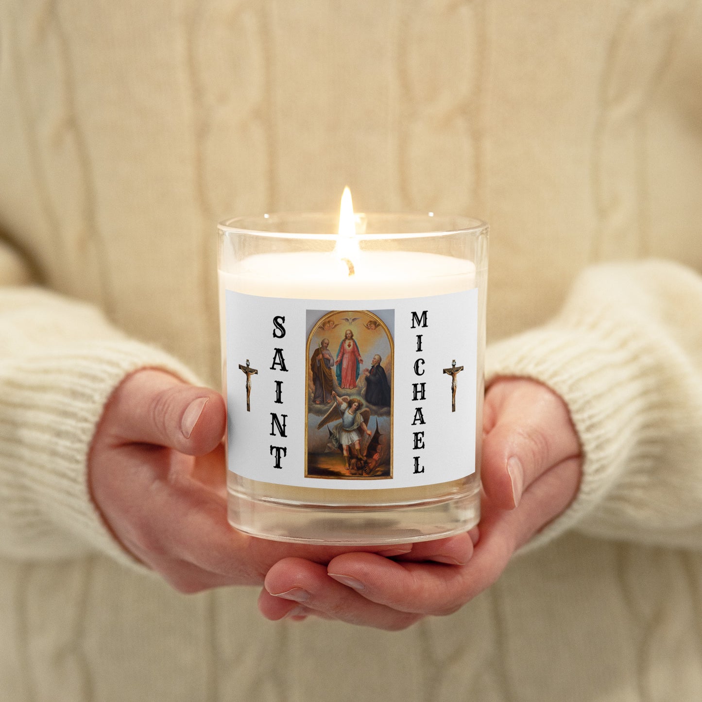954covenant Glass jar soy wax candle