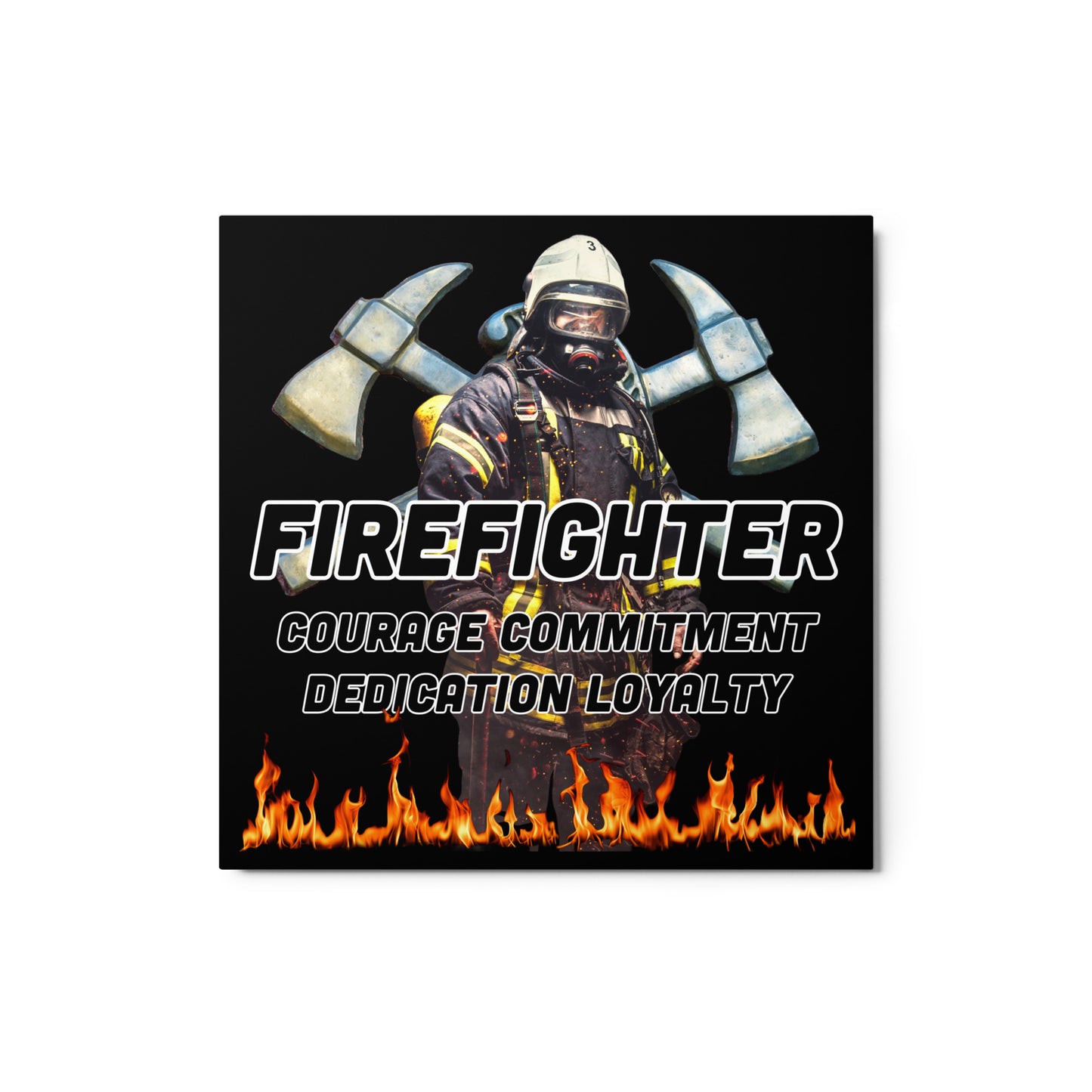 Firefighter Axes 954 Metal prints