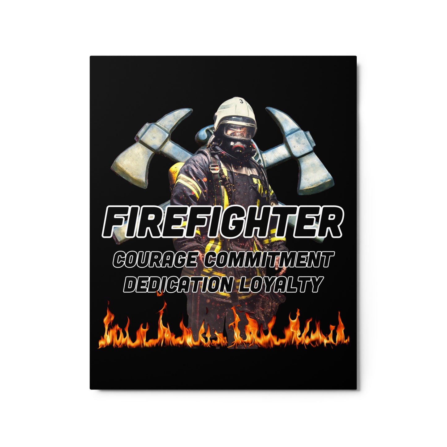 Firefighter Axes 954 Metal prints