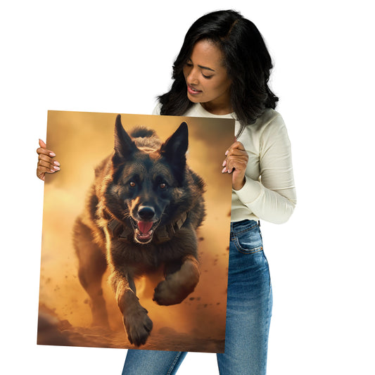 German Shepherd VM 954 Signature Metal prints