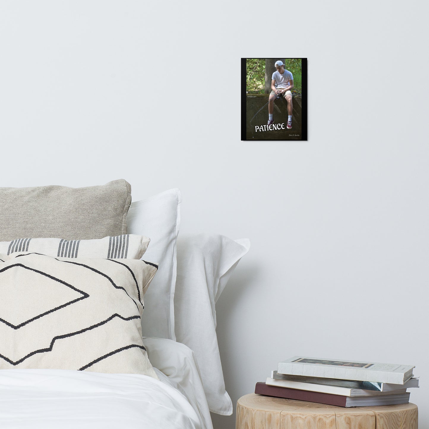 Patience 954 Signature Fishing Metal prints