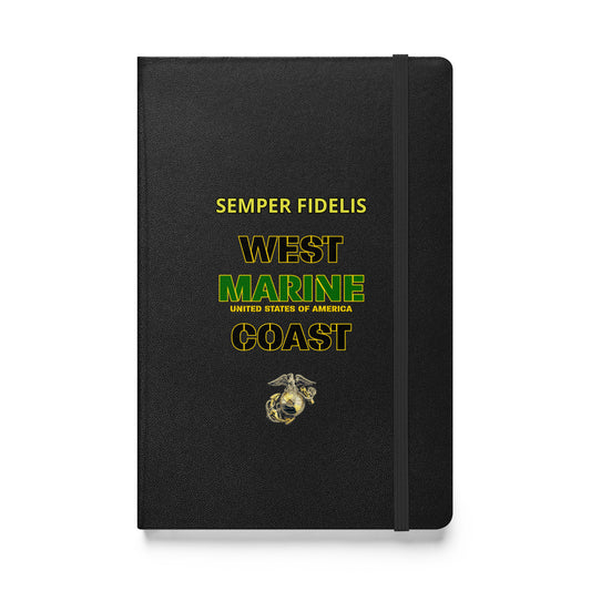 USMC West Coast Hardcover bound notebook