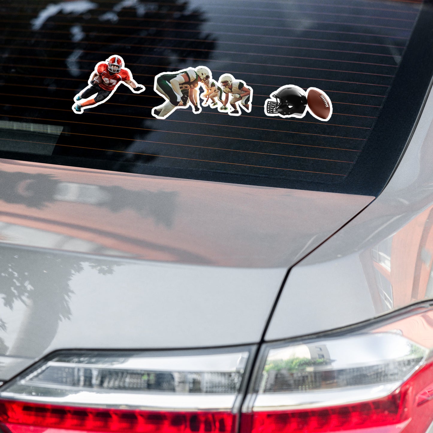 954 Custom Football Bubble-free stickers