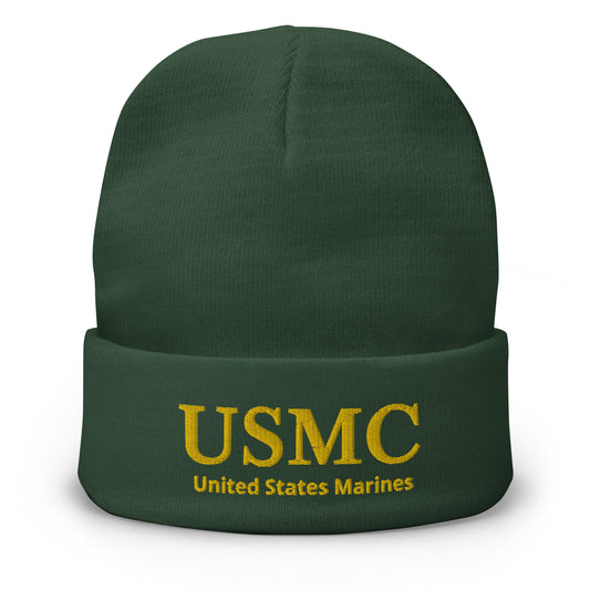 USMC Embroidered Beanie