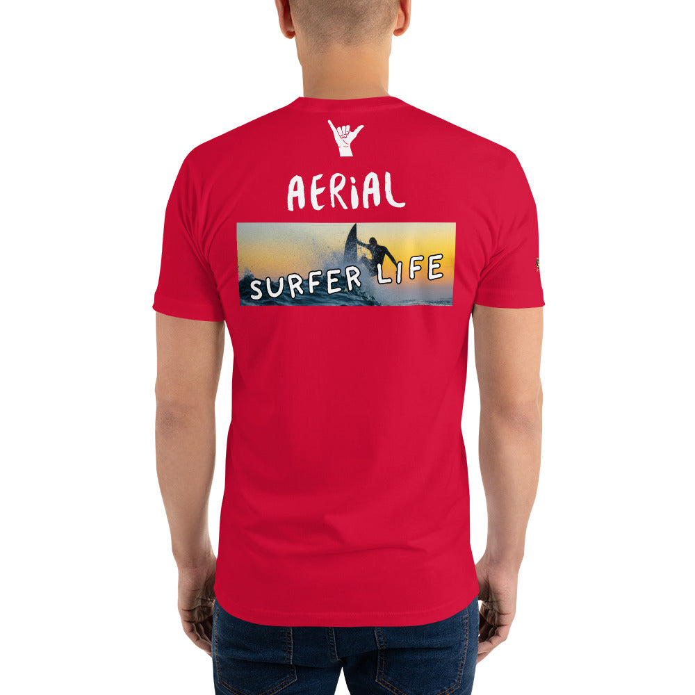 Sufer LIfe Aerial 954 Signature Short Sleeve T-shirt